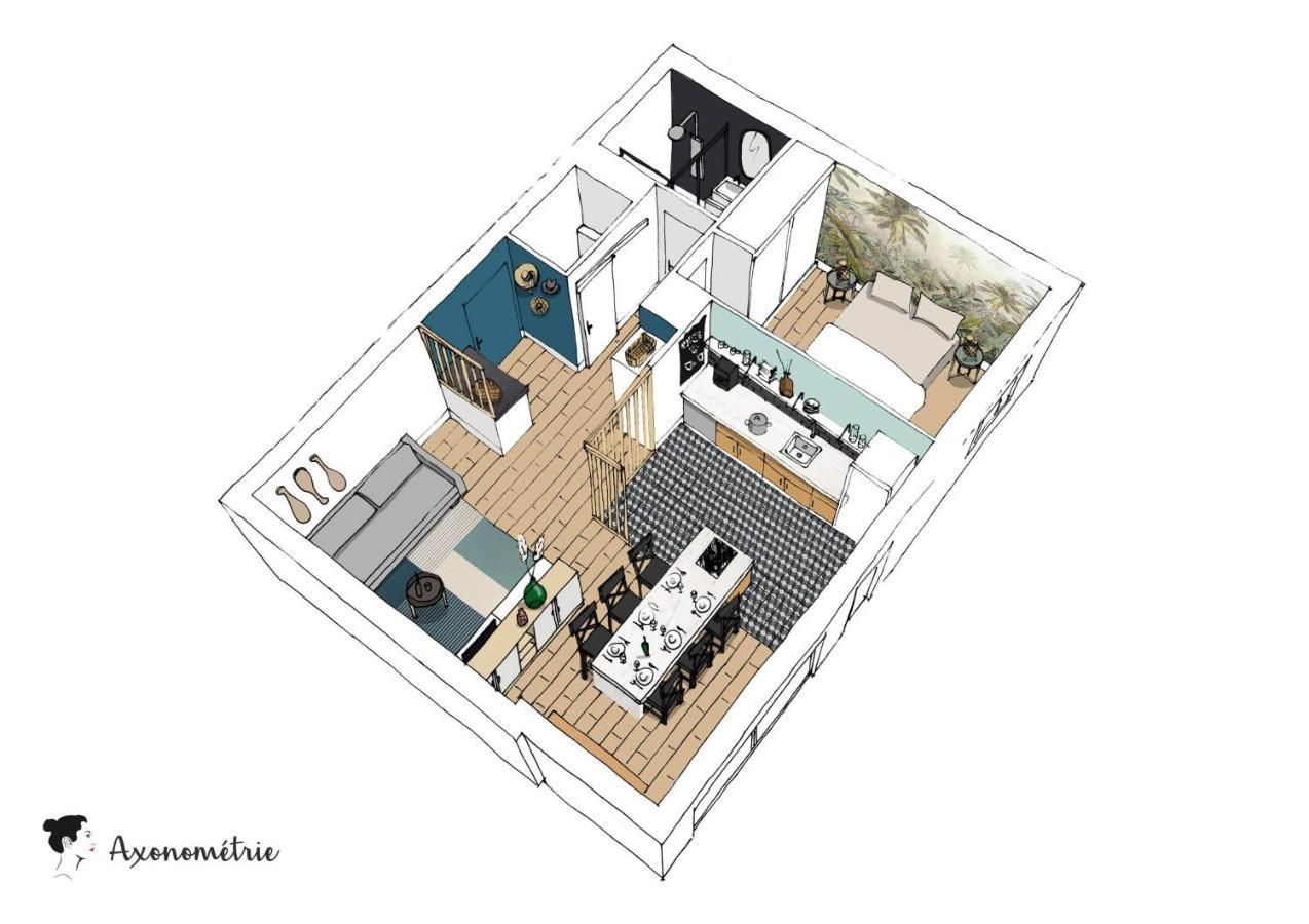 Ilunabarra - Appartement Calme, Vue Mer, Parking - Wifi Ciboure Eksteriør bilde