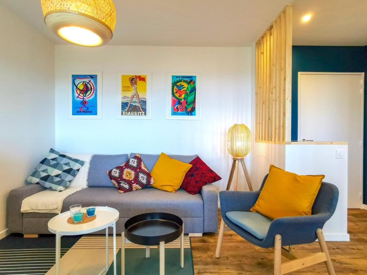 Ilunabarra - Appartement Calme, Vue Mer, Parking - Wifi Ciboure Eksteriør bilde