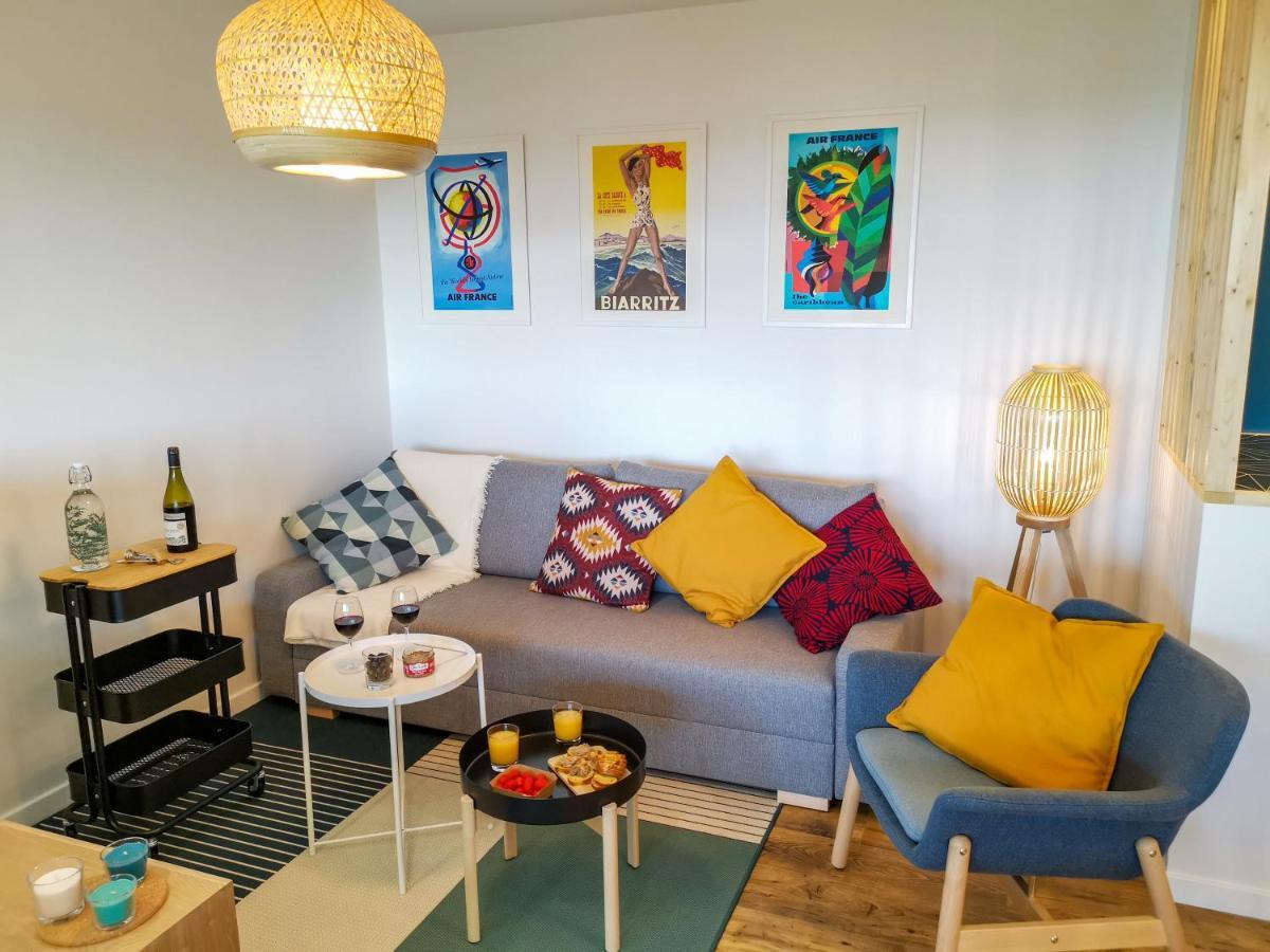 Ilunabarra - Appartement Calme, Vue Mer, Parking - Wifi Ciboure Eksteriør bilde