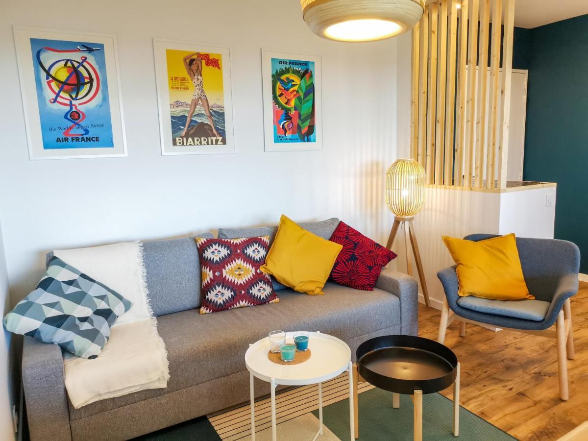 Ilunabarra - Appartement Calme, Vue Mer, Parking - Wifi Ciboure Eksteriør bilde